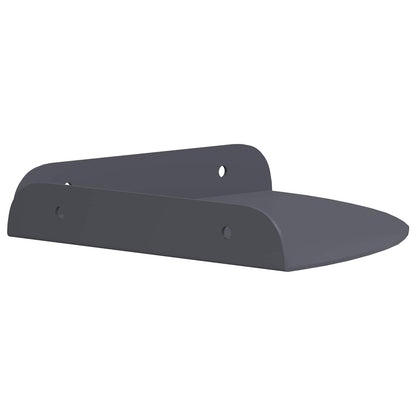 Floating Shelf with Shelf 4 pcs Anthracite 18 x 18 x 2 cm