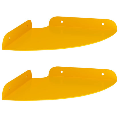 Floating Shelf with Shelf 2 pcs Mustard Yellow 18 x 18 x 2 cm