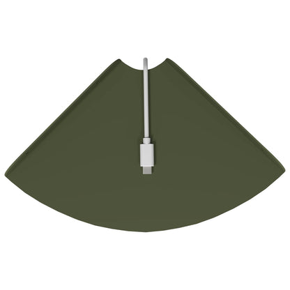 Floating Shelf with Shelf 2 pcs Olive Green 18 x 18 x 2 cm