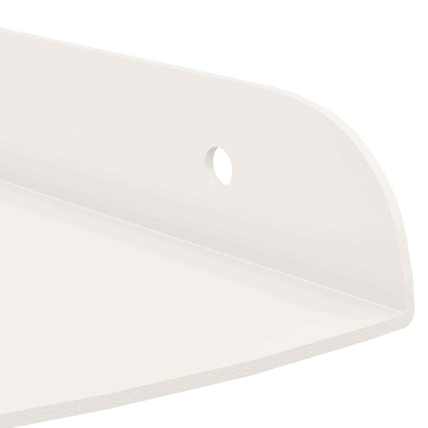 Floating Shelf with Shelf 4 pcs White 18 x 18 x 2 cm