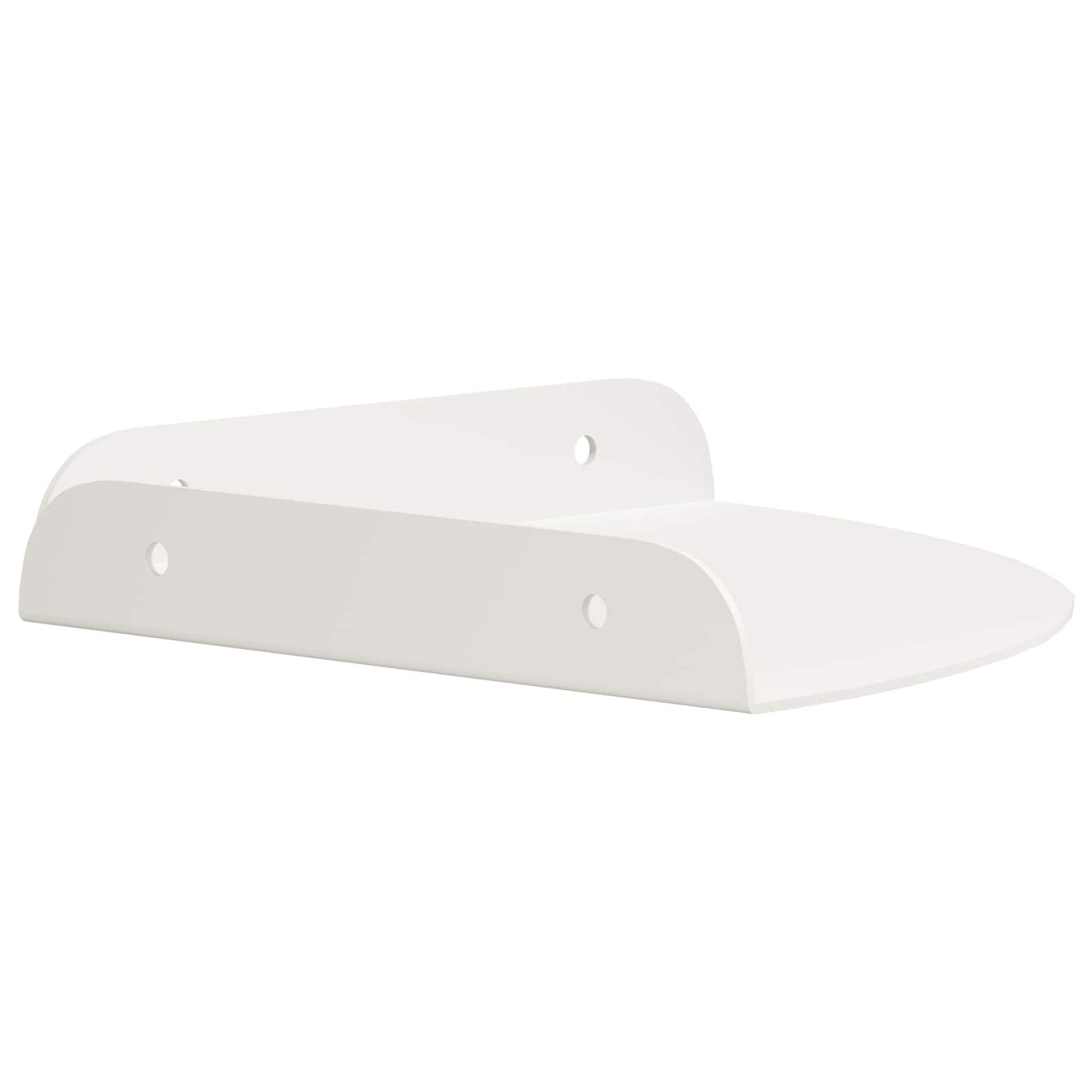 Floating Shelf with Shelf 4 pcs White 18 x 18 x 2 cm