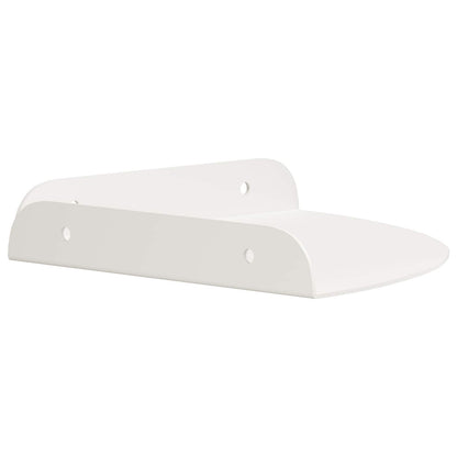 Floating Shelf with Shelf 4 pcs White 18 x 18 x 2 cm