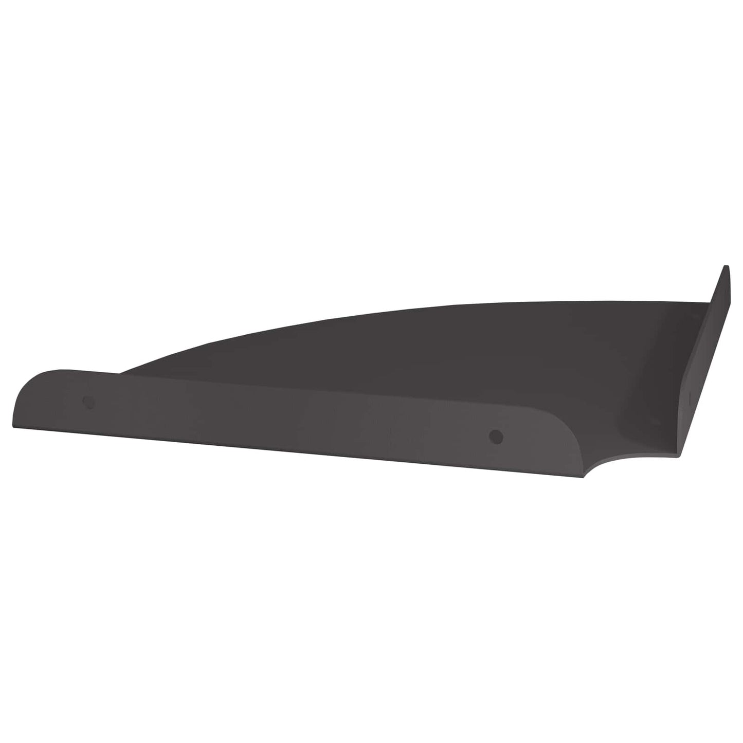 Corner Floating Shelf with Shelf 2 pcs Black 24 x 24 x 2 cm