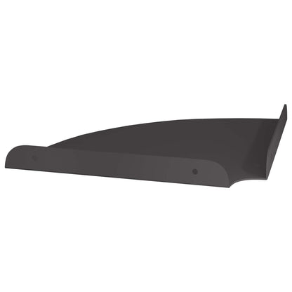 Corner Floating Shelf with Shelf 2 pcs Black 24 x 24 x 2 cm