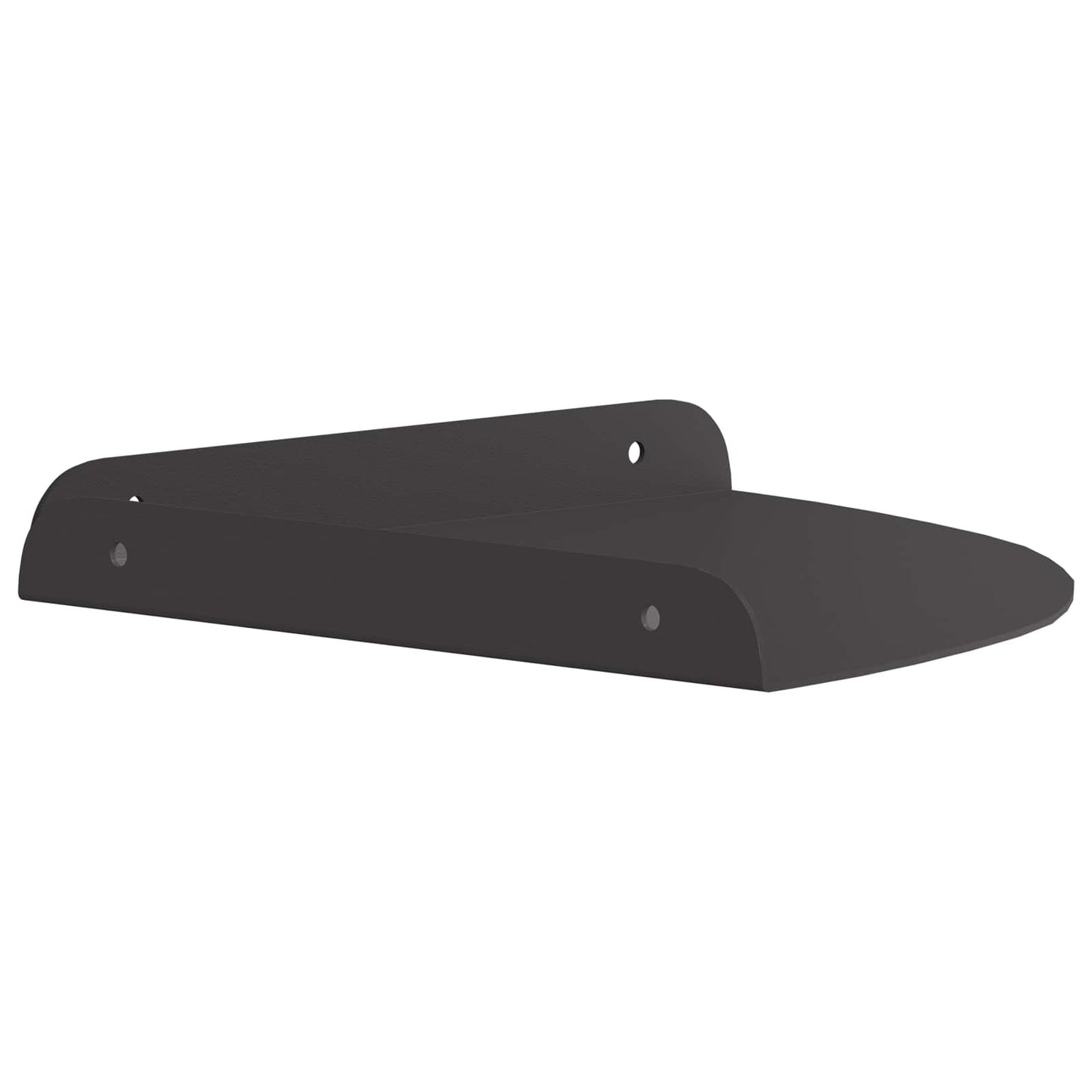 Corner Floating Shelf with Shelf 2 pcs Black 24 x 24 x 2 cm