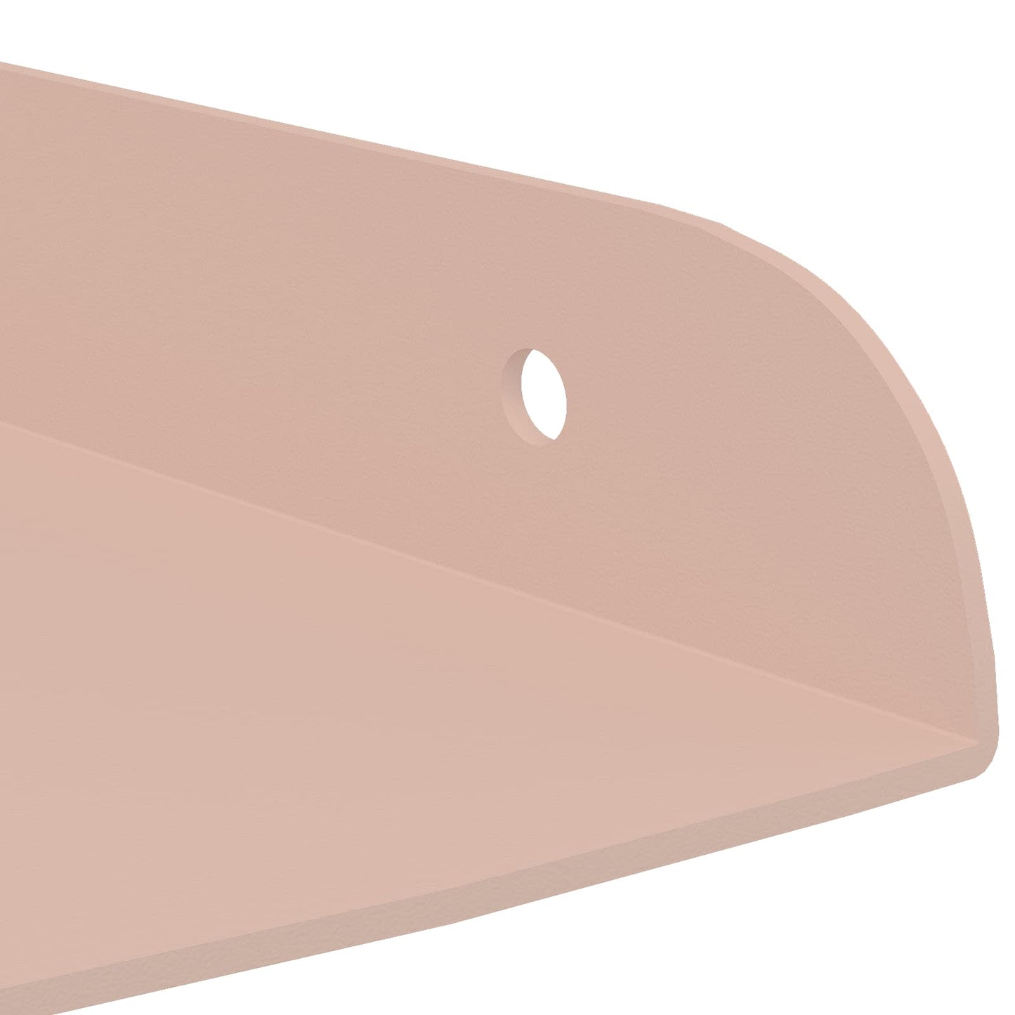 Floating Shelf with Shelf 2 pcs Pink 24 x 24 x 2 cm