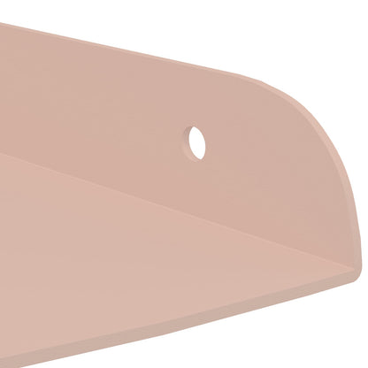 Floating Shelf with Shelf 2 pcs Pink 24 x 24 x 2 cm