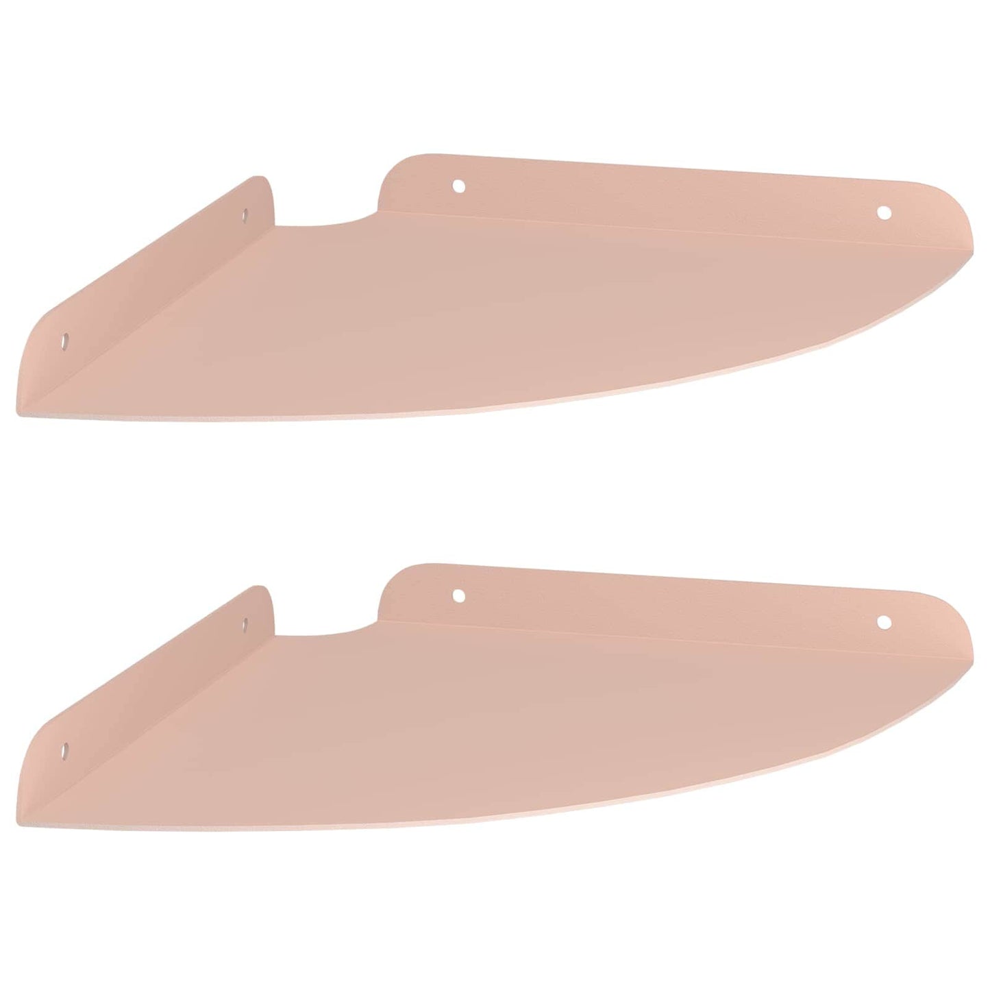 Floating Shelf with Shelf 2 pcs Pink 24 x 24 x 2 cm