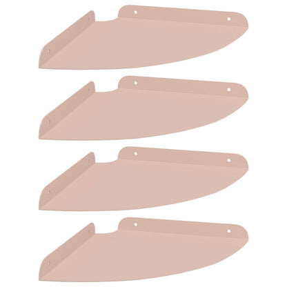 Floating Shelf with Shelf 4 pcs Pink 24 x 24 x 2 cm