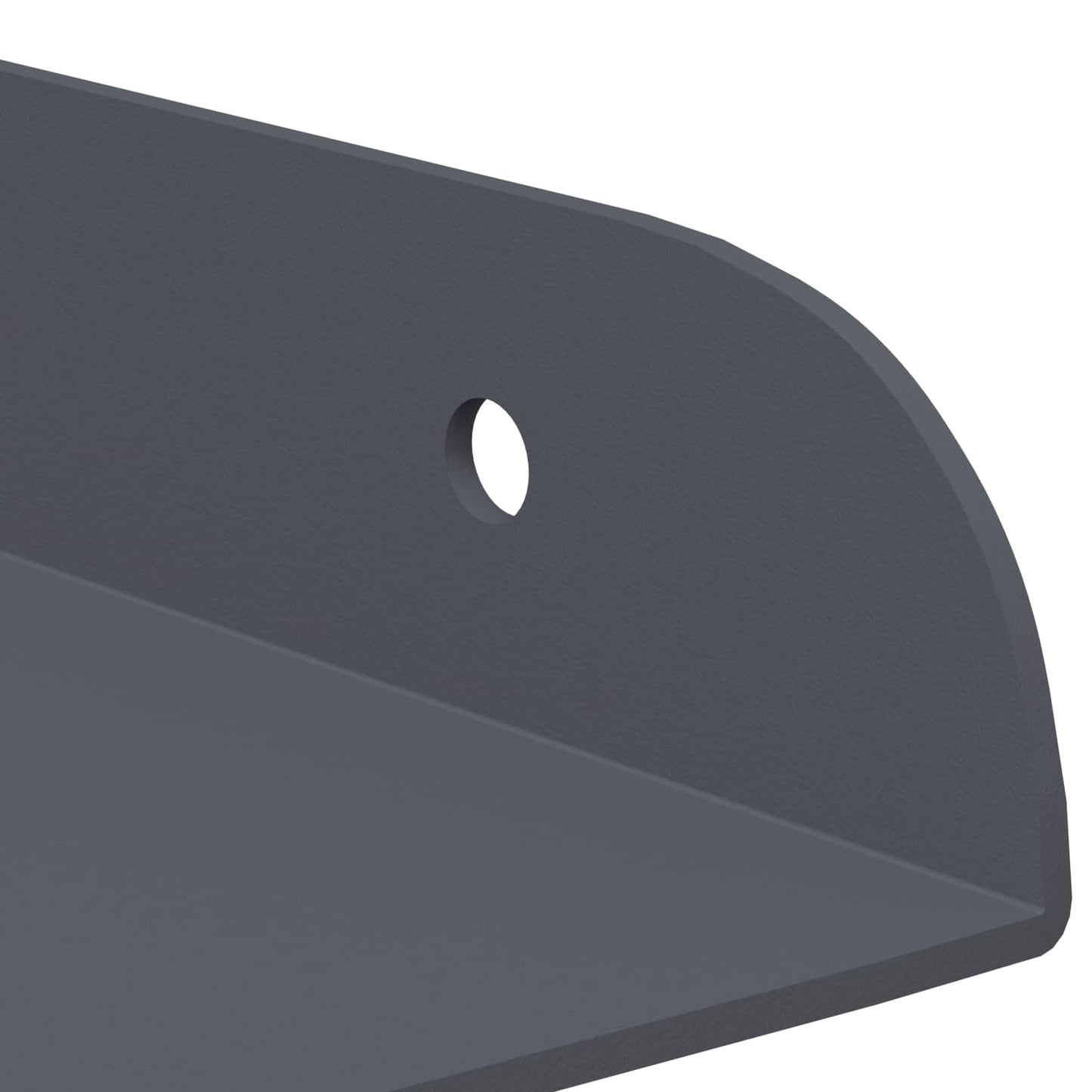 Floating Shelf with Shelf 2 pcs Anthracite 24 x 24 x 2 cm