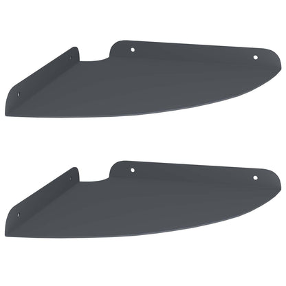 Floating Shelf with Shelf 2 pcs Anthracite 24 x 24 x 2 cm