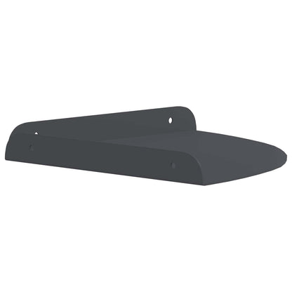 Floating Shelf with Shelf 2 pcs Anthracite 24 x 24 x 2 cm