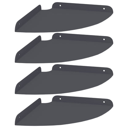 Floating Shelf with Shelf 4 pcs Anthracite 24 x 24 x 2.3 cm