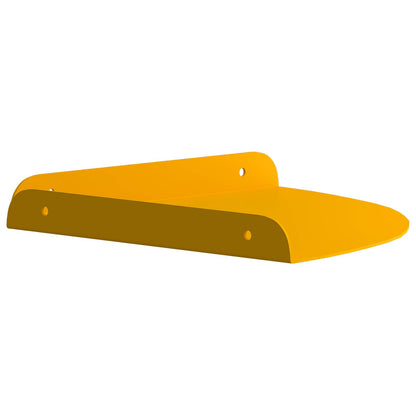 Floating Shelf with Shelf 2 pcs Mustard Yellow 24 x 24 x 2 cm