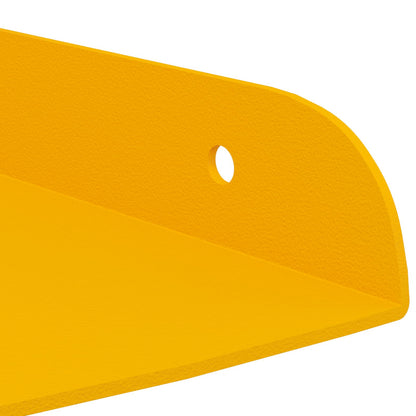 Floating Shelf with Shelf 4 pcs Mustard Yellow 24 x 24 x 2 cm