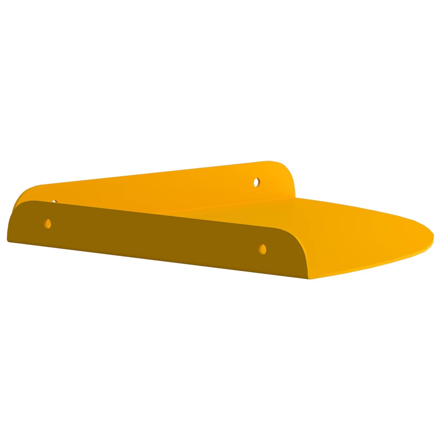Floating Shelf with Shelf 4 pcs Mustard Yellow 24 x 24 x 2 cm
