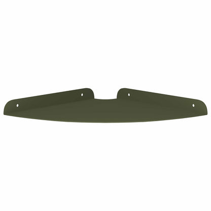 Floating Shelf with Shelf 2 pcs Olive Green 24 x 24 x 2 cm