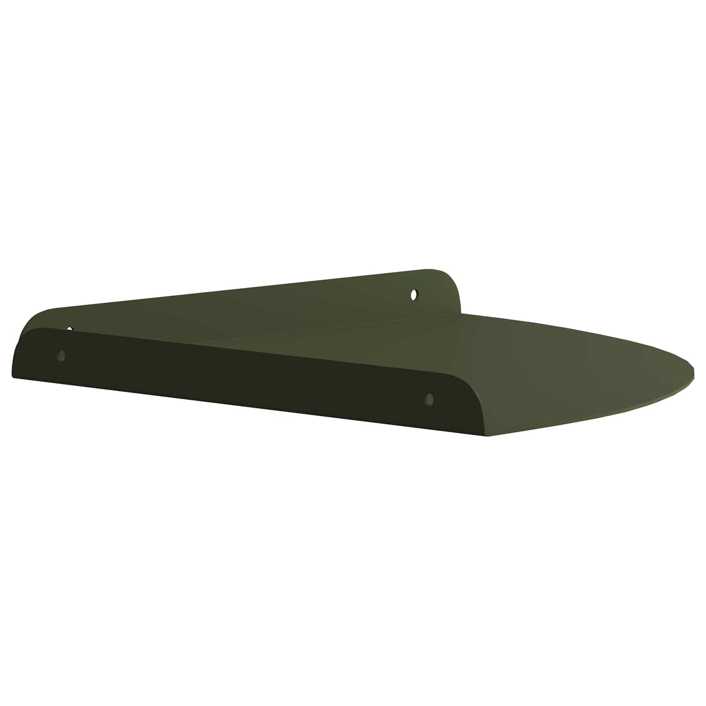 Floating Shelf with Shelf 2 pcs Olive Green 24 x 24 x 2 cm
