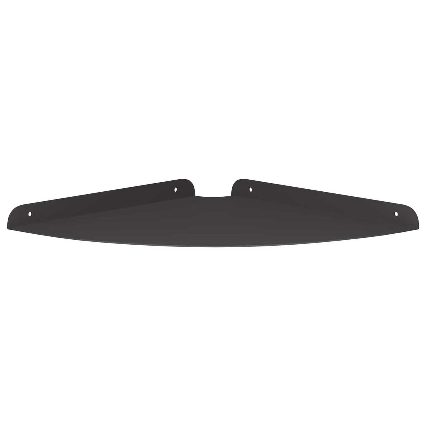 Corner Floating Shelf with Shelf 2 pcs Black 30 x 30 x 2 cm