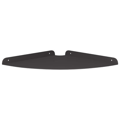 Corner Floating Shelf with Shelf 2 pcs Black 30 x 30 x 2 cm