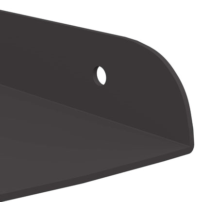 Floating Shelf with Shelf 4 pcs Black 30 x 30 x 2 cm