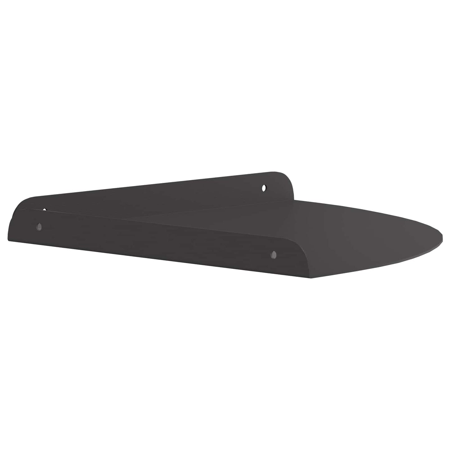 Floating Shelf with Shelf 4 pcs Black 30 x 30 x 2 cm