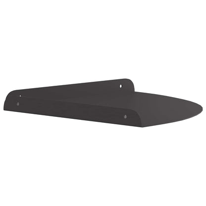Floating Shelf with Shelf 4 pcs Black 30 x 30 x 2 cm