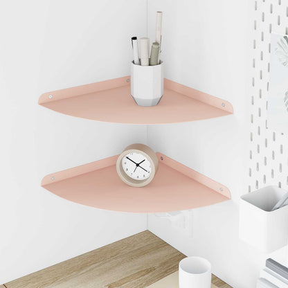 Floating Shelf with Shelf 2 pcs Pink 30 x 30 x 2 cm