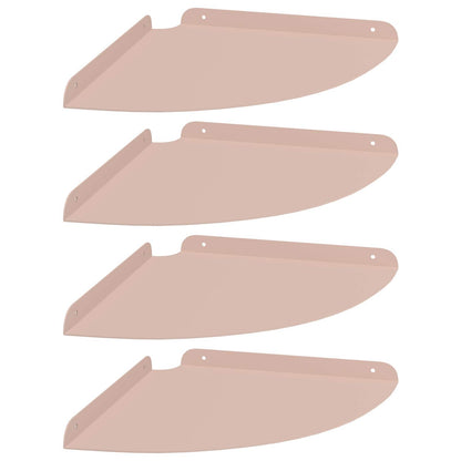 Floating Shelf with Shelf 4 pcs Pink 30 x 30 x 2 cm