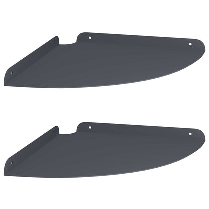 Floating Shelf with Shelf 2 pcs Anthracite 30 x 30 x 2 cm