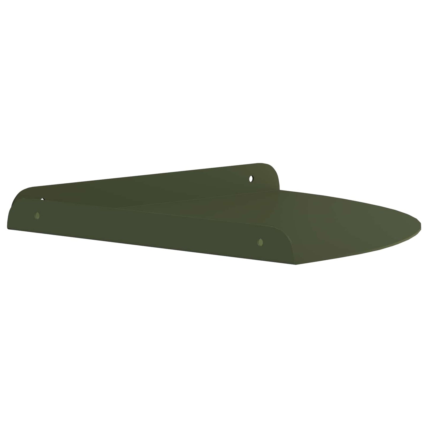 Floating Shelf with Shelf 4 pcs Olive green 30 x 30 x 2 cm