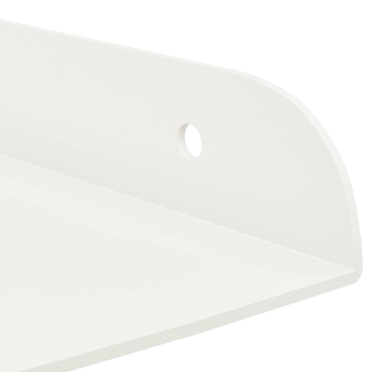 Floating Shelf with Shelf 2 pcs White 30 x 30 x 2 cm