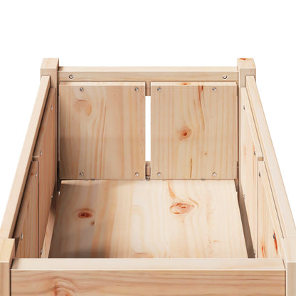 Garden Planter Nature 50 x 50 x 70 cm Solid Pine Wood
