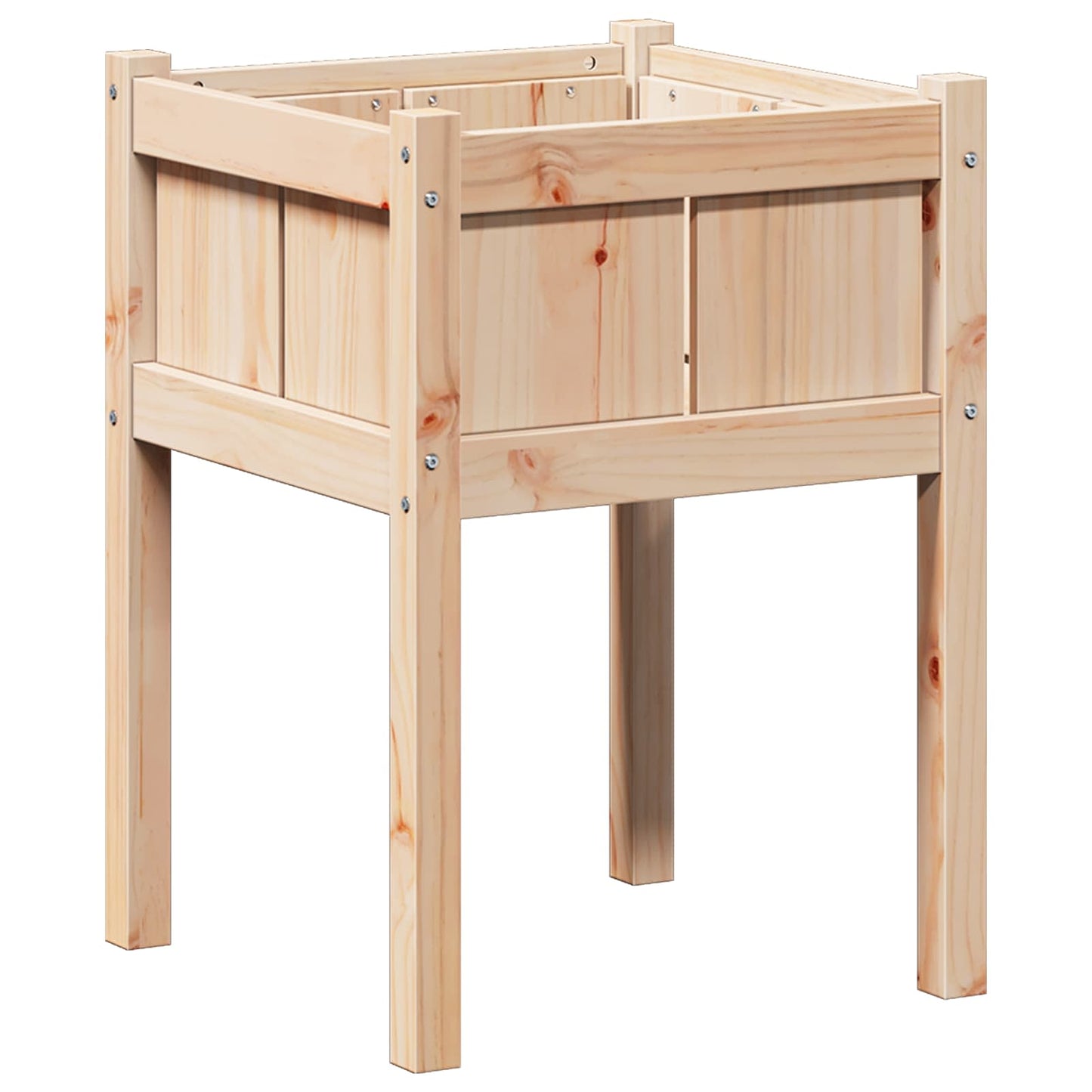 Garden Planter Nature 50 x 50 x 70 cm Solid Pine Wood