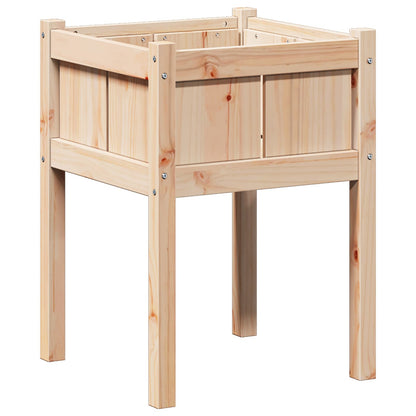 Garden Planter Nature 50 x 50 x 70 cm Solid Pine Wood