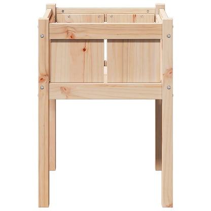 Garden Planter Nature 50 x 50 x 70 cm Solid Pine Wood