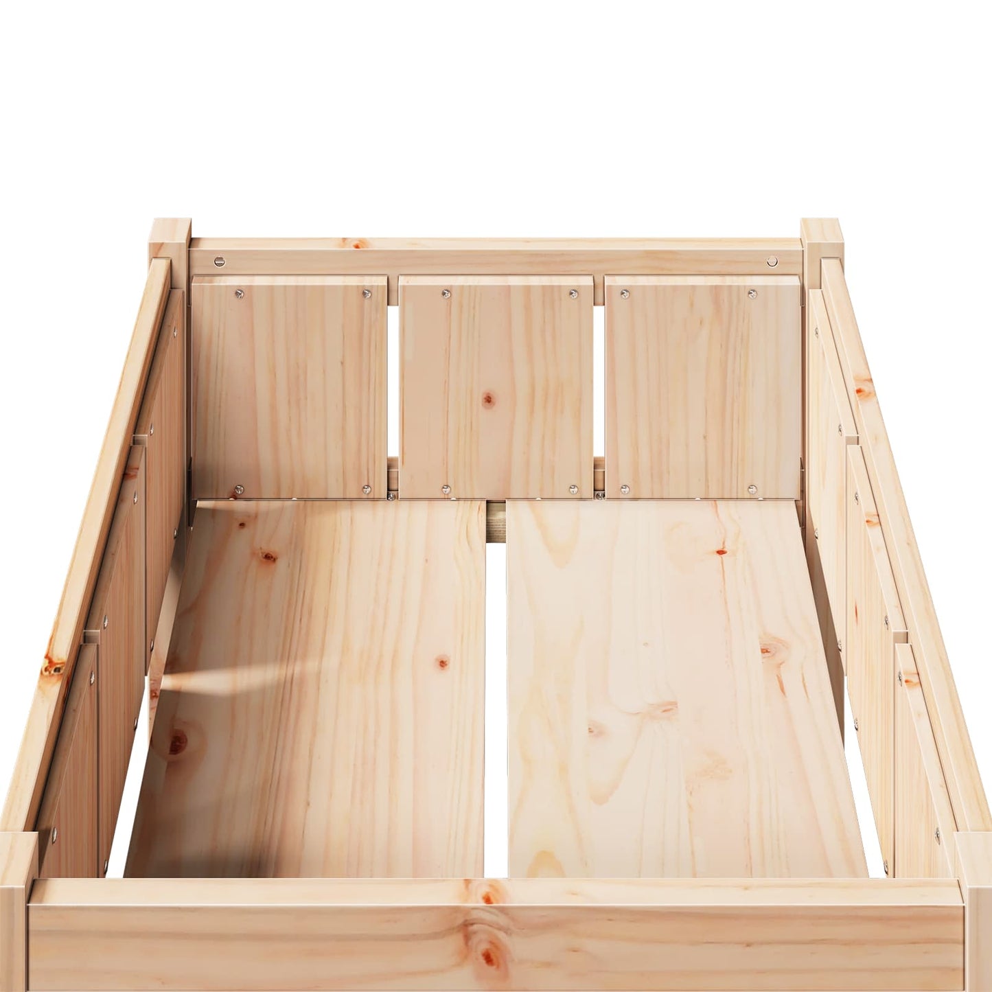 Garden Planter Nature 70 x 70 x 70 cm Solid Pine Wood