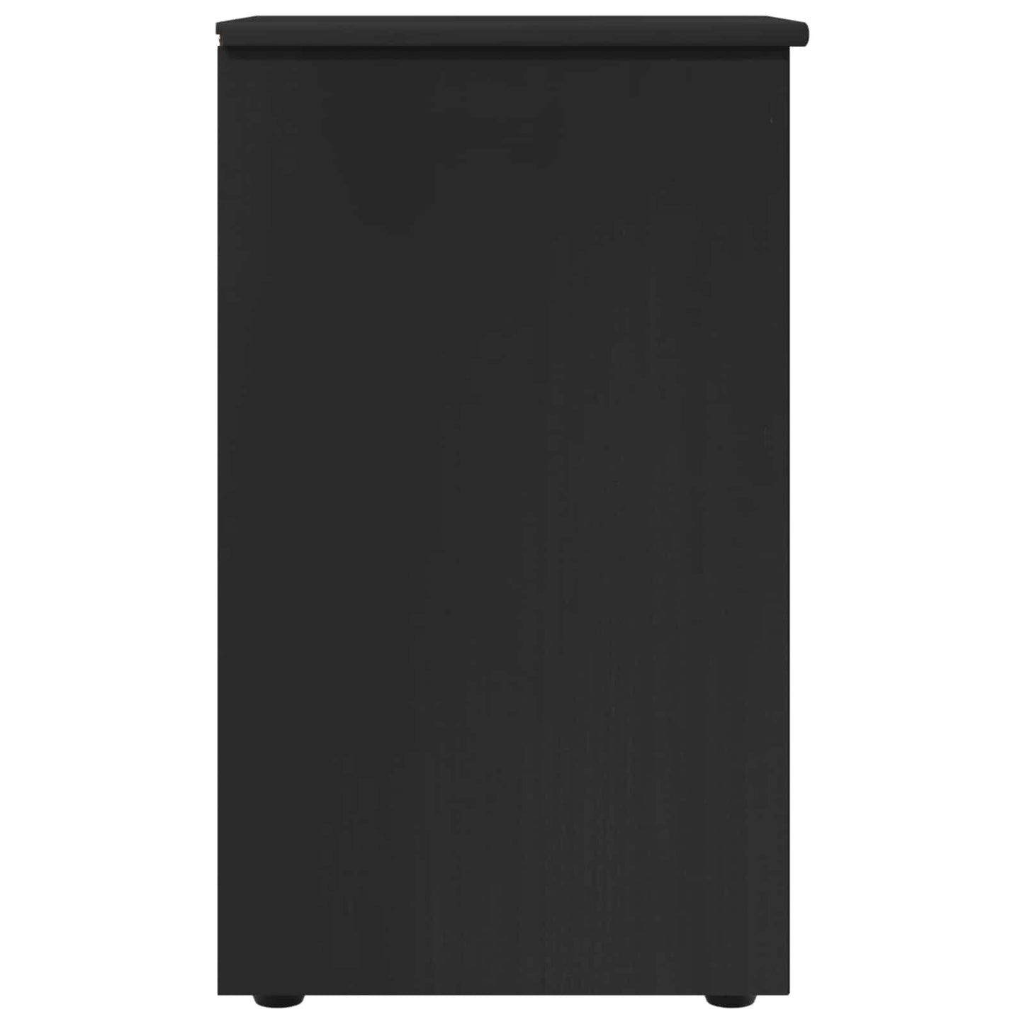Cabinet Black 34 x 39 x 61.5 cm Solid Pine Wood