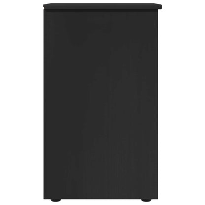 Cabinet Black 34 x 39 x 61.5 cm Solid Pine Wood