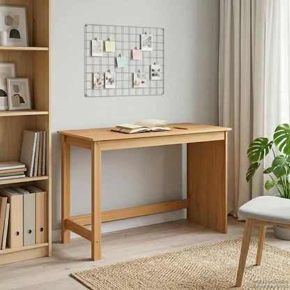 Desk Honey Brown 112 x 50 x 75 cm Solid Pine Wood