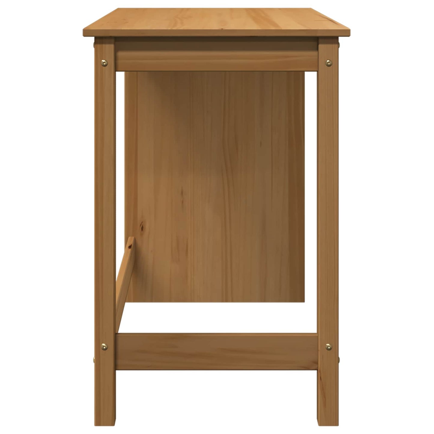 Desk Honey Brown 112 x 50 x 75 cm Solid Pine Wood