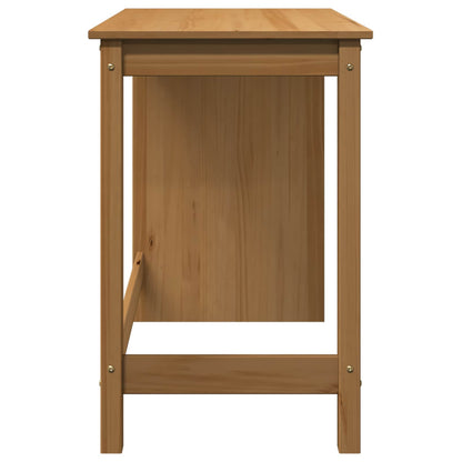 Desk Honey Brown 112 x 50 x 75 cm Solid Pine Wood