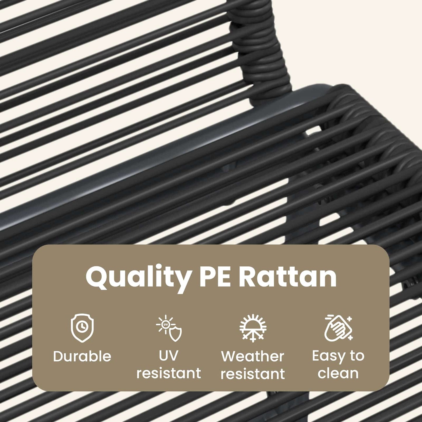 Garden Chairs 2 pcs Black 48 x 55 x 89.5 cm Rattan