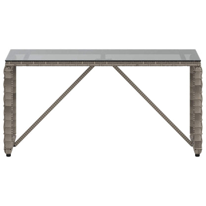 Outdoor Table Grey and Black 80 x 40 x 40 cm
