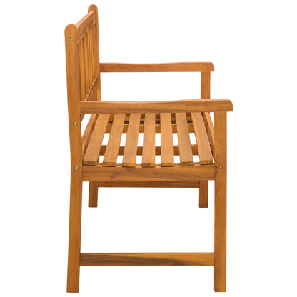 Garden Bench 2-Seater 110 x 55 x 90 cm Solid Acacia Wood