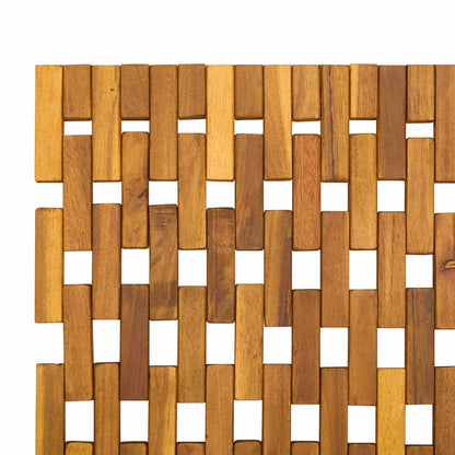 Bath Mats 2 pcs Natural 44 x 60 cm Solid Acacia Wood