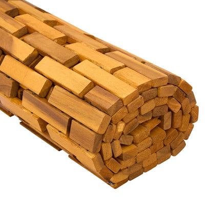 Bath Mats Natural 65 x 100 cm Solid Acacia Wood