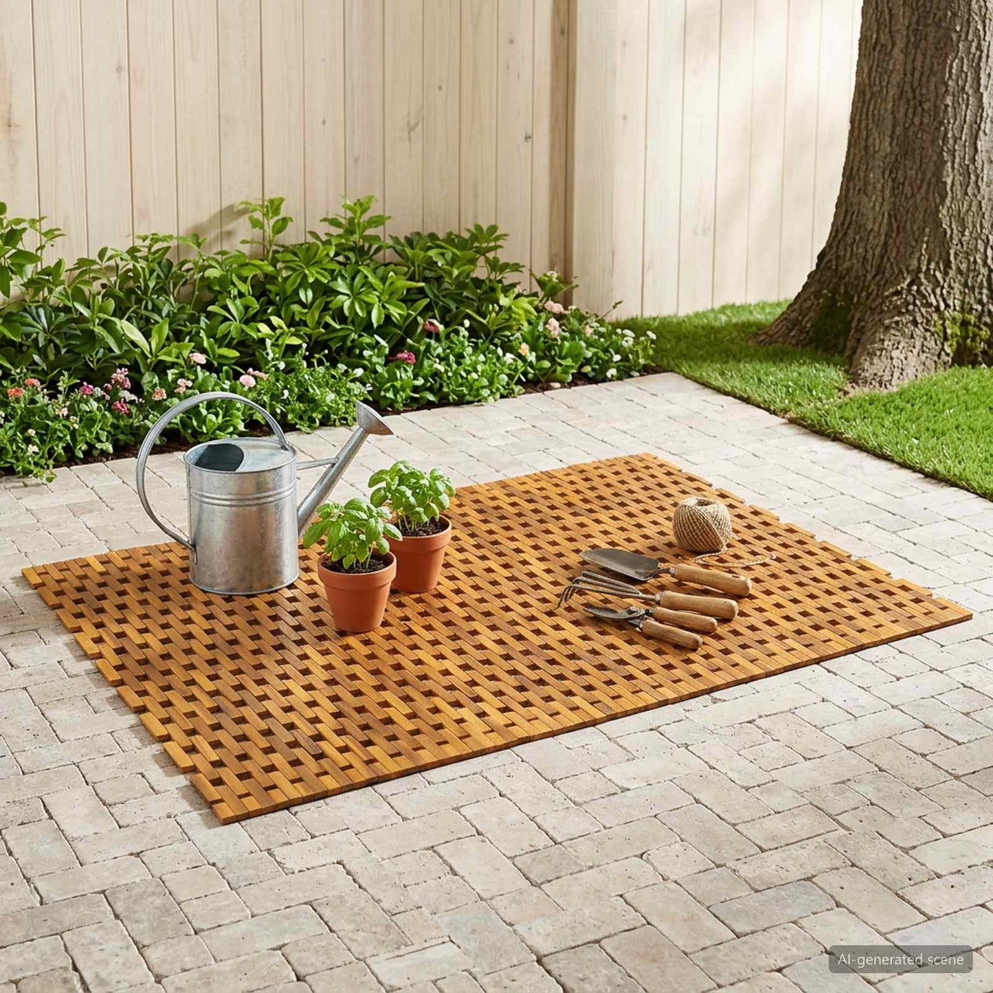Bath Mats Natural 105 x 160 cm Solid Acacia Wood
