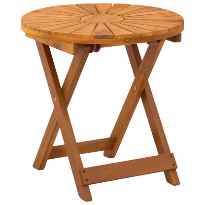Bistro Table Natural Ø45 x 45 cm Solid Acacia Wood