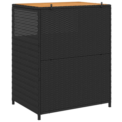 Cabinet Black 70 x 50 x 87 cm Polyester and Roly Ratten